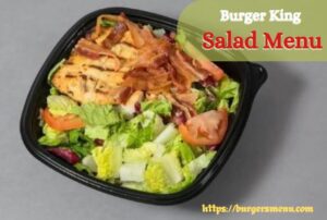Burger King Salad Menu